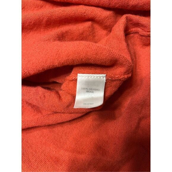 J Jill 100% Merino Wool Sweater Womens Size Medium Petite Salmon V-neck - Picture 4 of 6